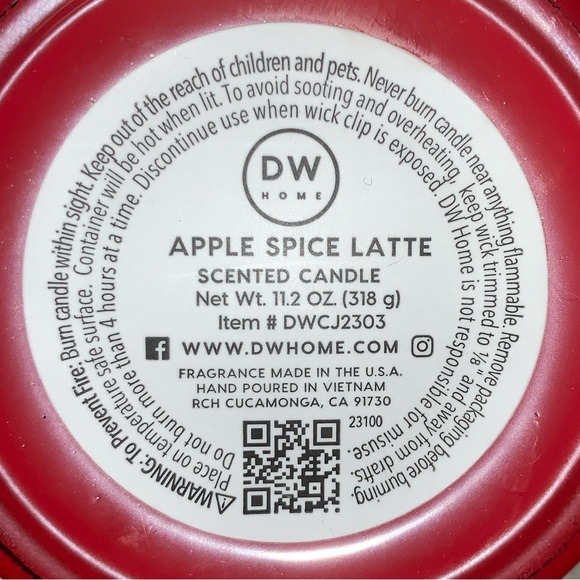 🆕 DW Home Apple Spice Latte Candle - Picture 4 of 7